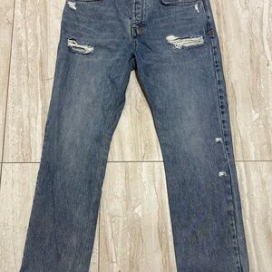 Ksubi Men's Blue Distressed Jeans